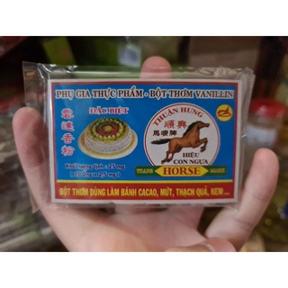 Bột thơm vani hiệu con ngựa gói 10 ống