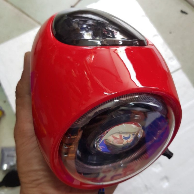 ĐẦU ĐÈN 48V 4 BÌNH XE ĐẠP ĐIỆN LED BÁO TỐC ĐỘ XE ĐIỆN GIA HUY