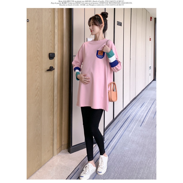 Áo Thun Nỉ Bầu Dài Tay Dày Dặn AB283