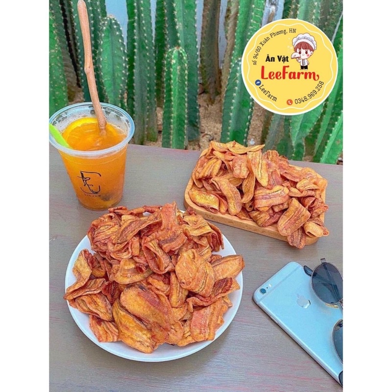 COMBO CHUỐI SẤY KHÔNG ĐƯỜNG 500Gr VÀ CACAO NGUYÊN CHẤT 500Gr, GIÒN, THƠM