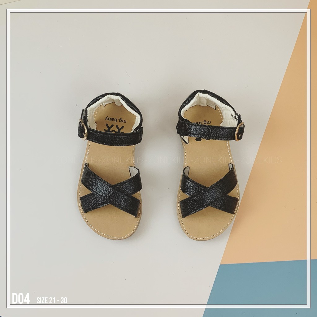 Dép sandal quai chéo cho bé gái Zonekids - D04