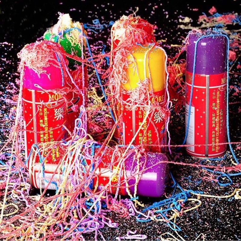 Bình xịt dây sợi nhiều màu, bình xịt tuyết tan party