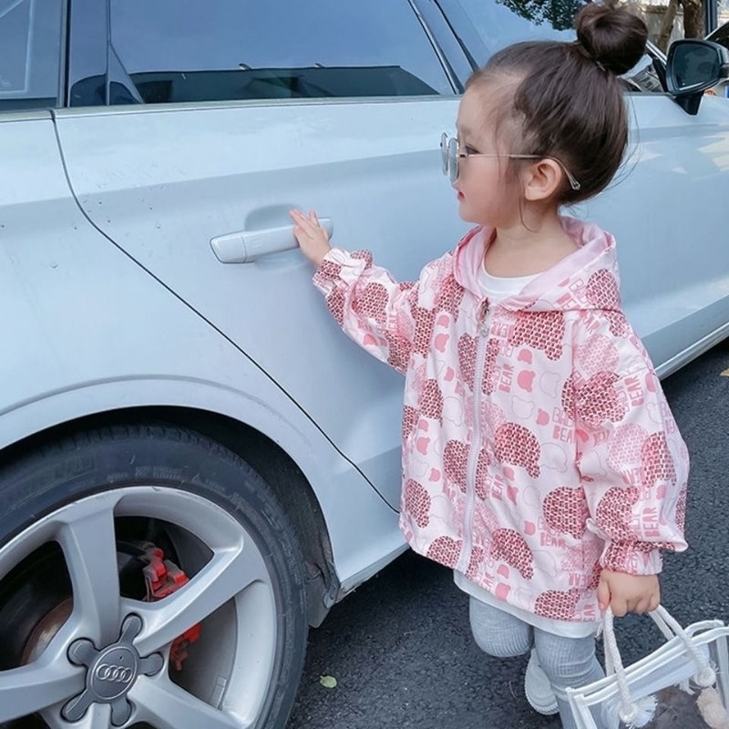 Áo khoác gió phong cách Hàn Quốc cho bé gái