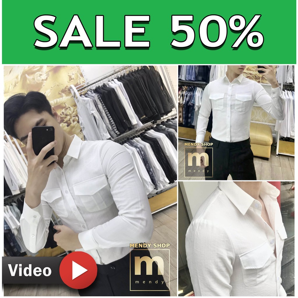 Áo Sơ mi Nam Hàn Quốc Chất đũi lụa Dài tay MENDY SHOP | BigBuy360 - bigbuy360.vn