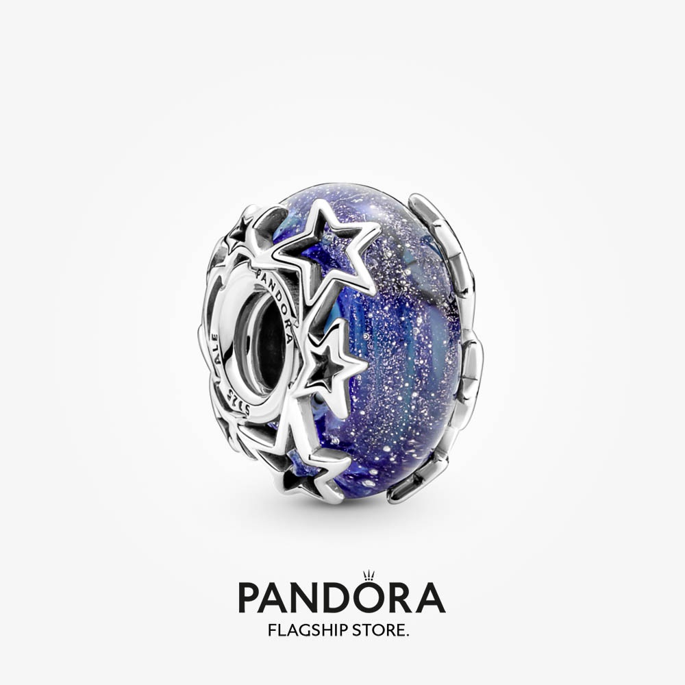 Pandora Màu Xanh Dương Và Ngôi Sao Murano Quyến Rũ