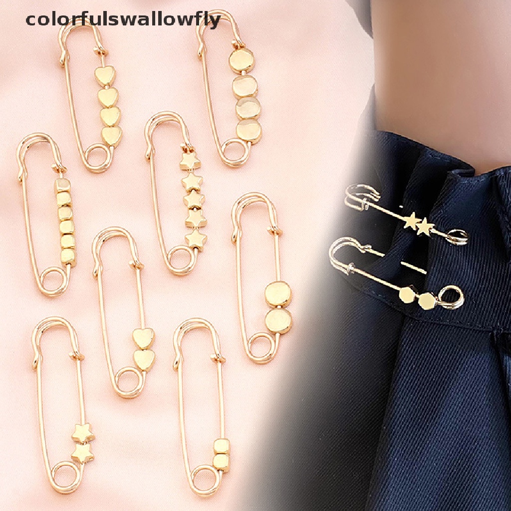 Ghim Cài Thắt Lưng Quần Áo Hình Ngôi Sao / Trái Tim Nhiều Màu Sắc Có Thể Điều Chỉnh Được CSF