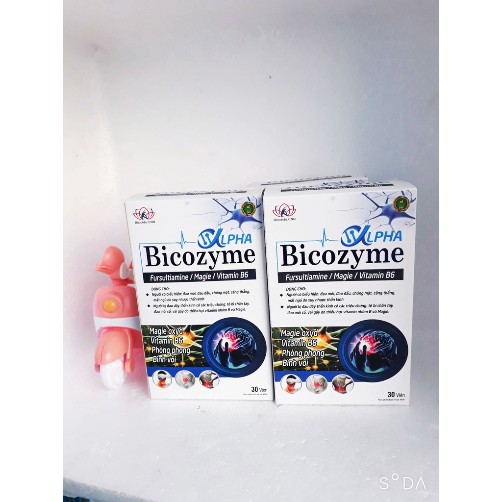 Viên bổ thần kinh BICOZYME, giảm suy nhược thần kinh, giảm tê bì chân tay, đau mỏi vai gáy; giảm đau đầu, căng thẳng
