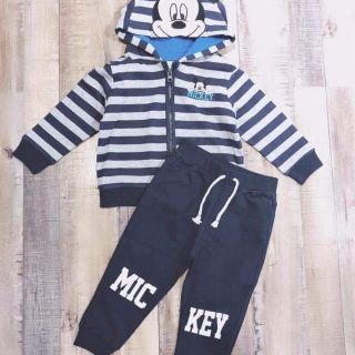 Bộ nỉ mickey kéo khoá cho bé trai