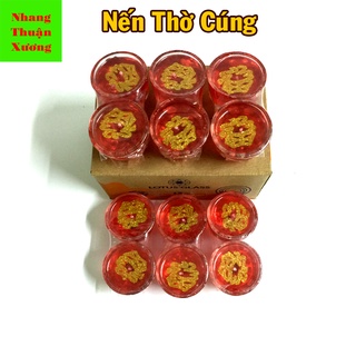 Nến Cốc Thờ Cúng 1 Hộp 6 Đôi 12 Cốc Nến Loại Bé
