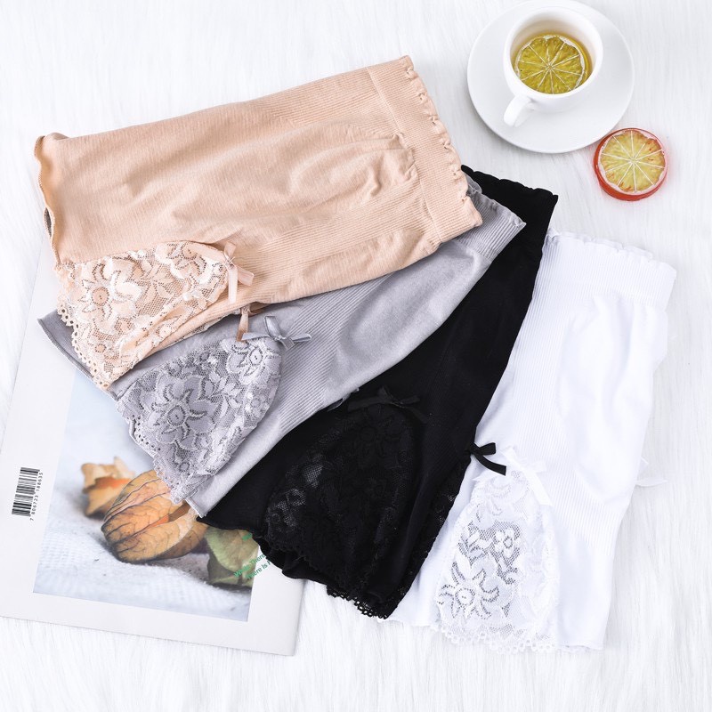 Quần mặc váy ren đẹp, quần đùi mặc váy co giãn nhiều màu QV01 [95's House]