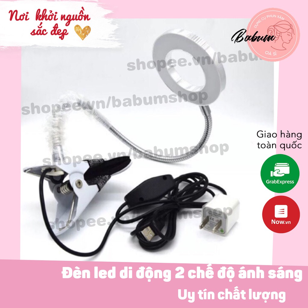 Đèn led di động 2 chế độ ảnh sáng, đèn led mini 2 chế độ ánh sáng, hỗ trợ phun xăm, nối mi, làm nail