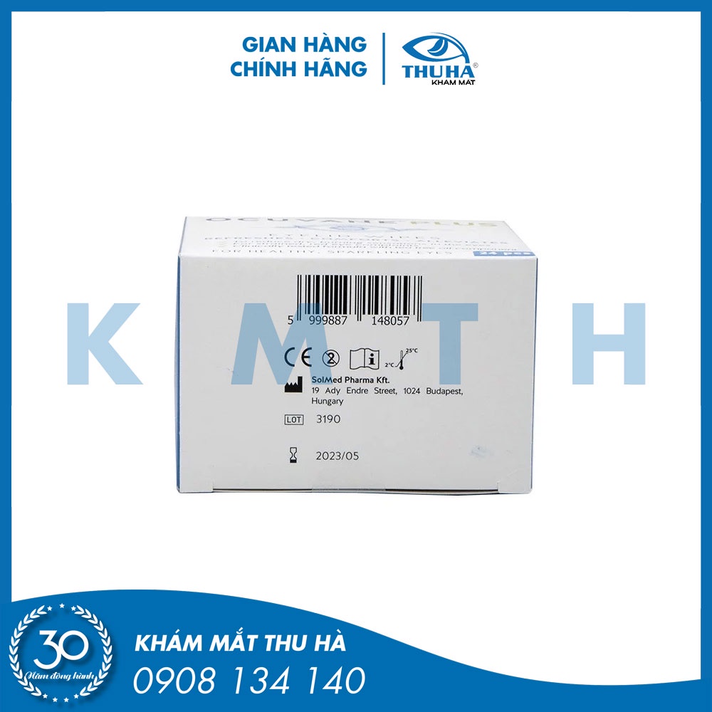 Miếng gạc lau mi mắt OCUVANE PLUS - Hungary