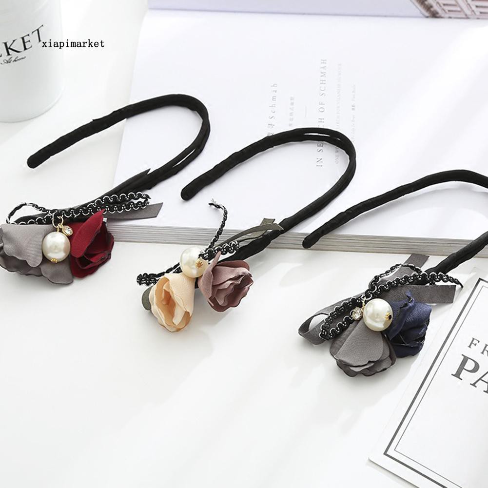 Dụng Cụ Búi Tóc Hình Bánh Donut Và Hoa Đính Ngọc Trai Giả Thời Trang Cho Nữ