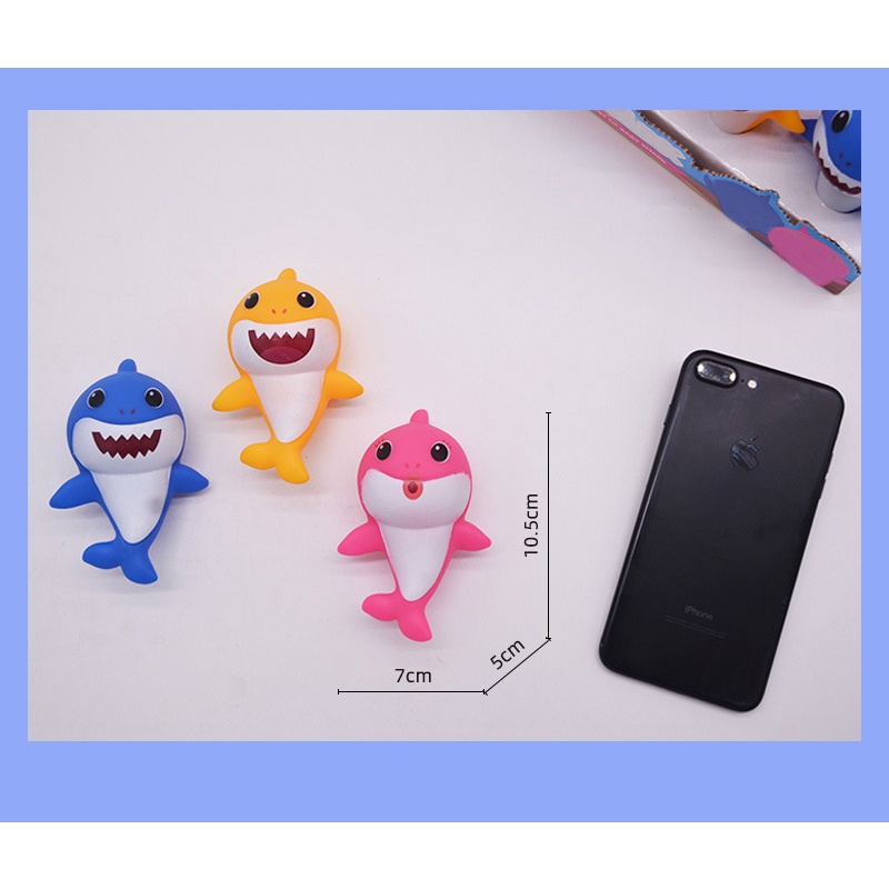 Mô Hình Cá Mập Đồ Chơi Mềm Mại Vui Nhộn Cho Bé Khi Tắm