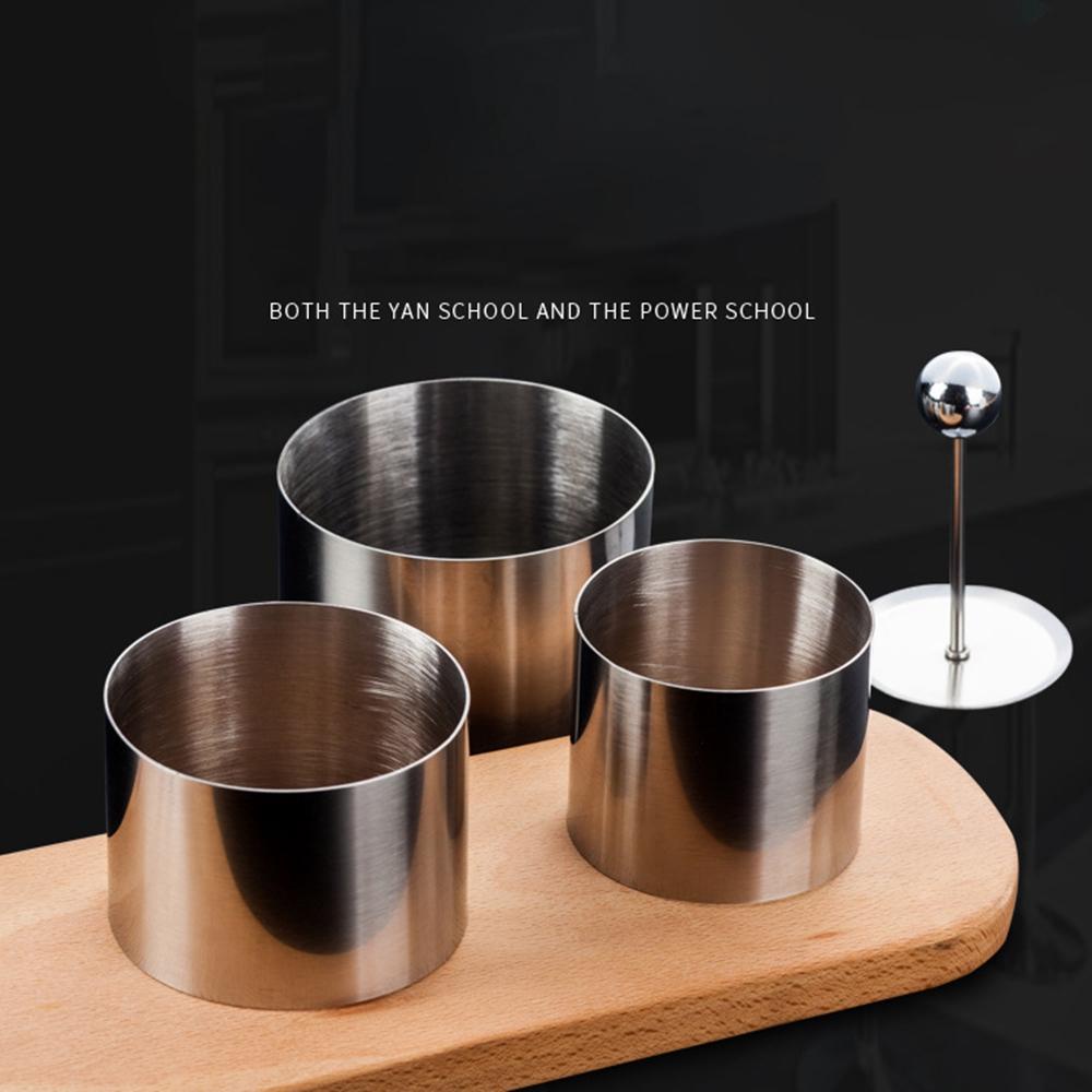 Bộ Khuôn Làm Cơm Chiên Hình Tròn DIY Kèm Bảng Đẩy Tiện Dụng Cho Nhà Bếp