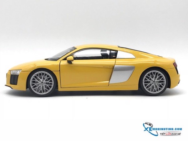 Xe Mô Hình Audi R8 V10 1:18 Welly Nex (Vàng)