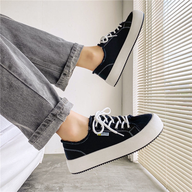 Giày Thể Thao Canvas Cổ Thấp Thời Trang Thu Đông Dễ Phối Đồ Cho Nam Size 39-44