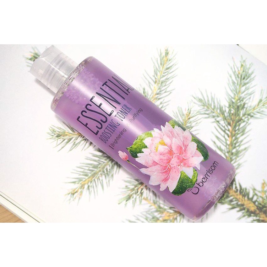 Nước Hoa Hồng Chiết Xuất Thiên Nhiên Berrisom Essential Boosting Toner 265ml