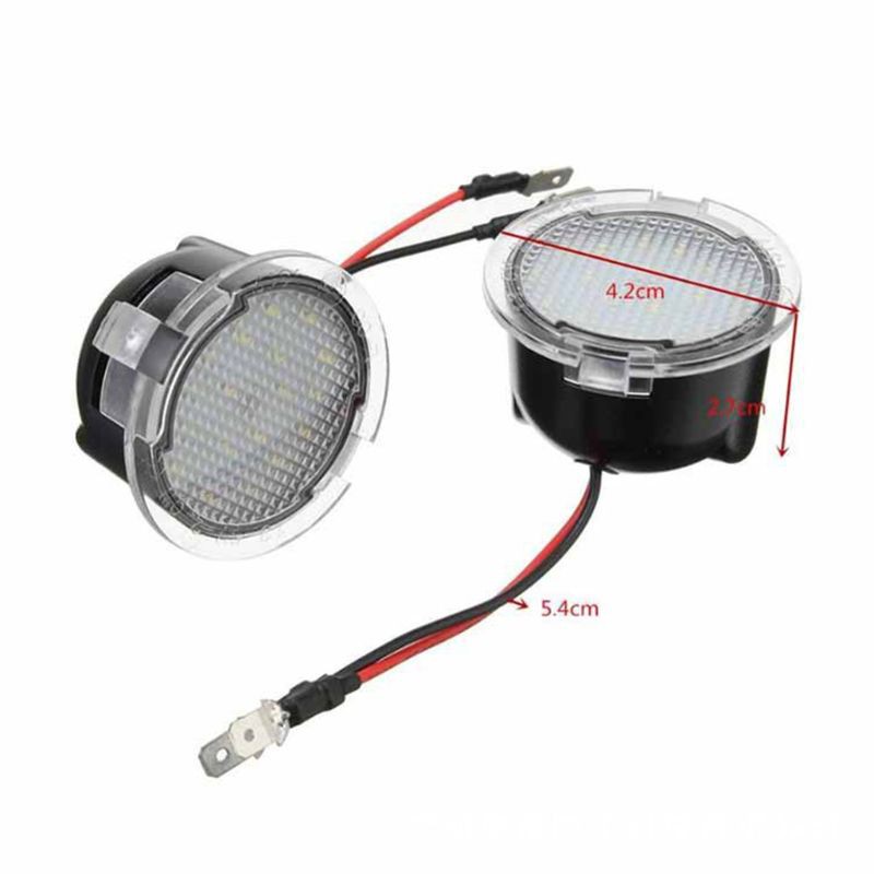 Bộ 2 đèn led dẫn đường gắn dưới kính chiếu hậu cho Ford Edge Fusion Flex Explorer Mondeo Taurus