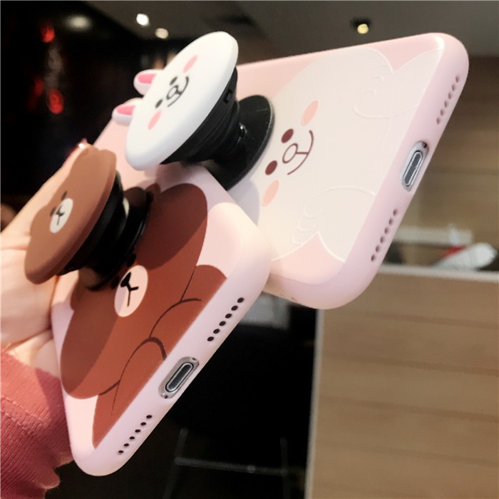 [ OPPO ] Ốp Lưng Silicon Gấu - Thỏ Kèm Phụ Kiện - B020 | BigBuy360 - bigbuy360.vn