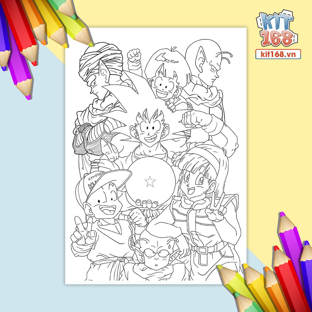 Tranh tô màu Dragon Ball TTM-0023