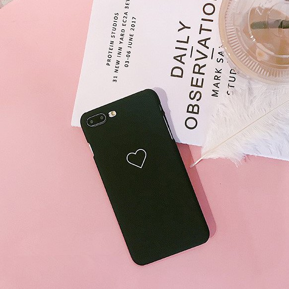 Ốp lưng iphone Tim bé nhỏ TPU trơn dẻo mềm 5/5s/6/6plus/6s/6splus/7/7plus/8/8plus/x/xr/xs/11/12/pro/max/plus/promax | BigBuy360 - bigbuy360.vn