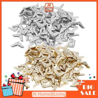 100 Phụ kiện bảo vệ góc bìa sổ tay/album bằng kim loại chất lượng cao