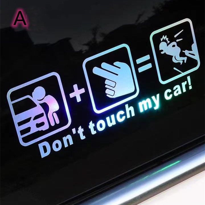 Tem dán ô tô Don't Touch My Car