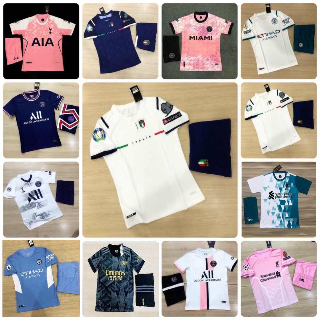 TH Quần Áo Đá Bóng Nam PSG, ITALIA, MANCITY, TOTENHAM - Bộ Đồ Đá Banh Nữ Đẹp Mới Nhất pp Bởi Be Happy Sport