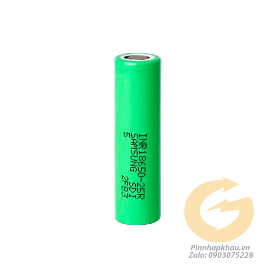 [P26] Pin sạc 18650 Samsung 25R 2500mah xã cực cao 20A mới 100% chuyên cho khoan, thiết bị cầm tay