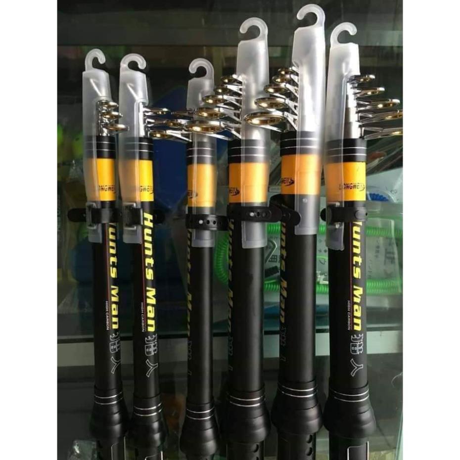 [ CẦN CÂU MÁY BẠO LỰC CHUẨN LOẠI 1 ] Cần câu máy - câu lục Hunts Man- size 2m1 đến 3m6 cực khỏe, đánh bạo lực