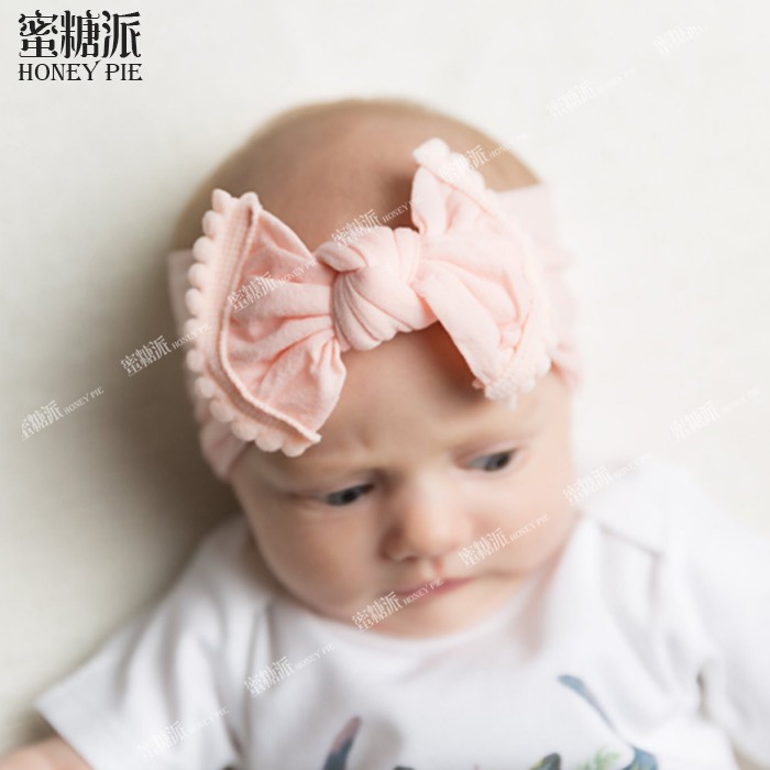 Băng Đô Nơ Chất Liệu Nylon Cho Bé Gái