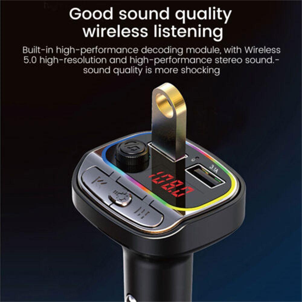 Bộ Sạc Nhanh BTLIMER Bluetooth FM Điều Hợp Vô Tuyến Có Đèn LED Cho Xe Hơi