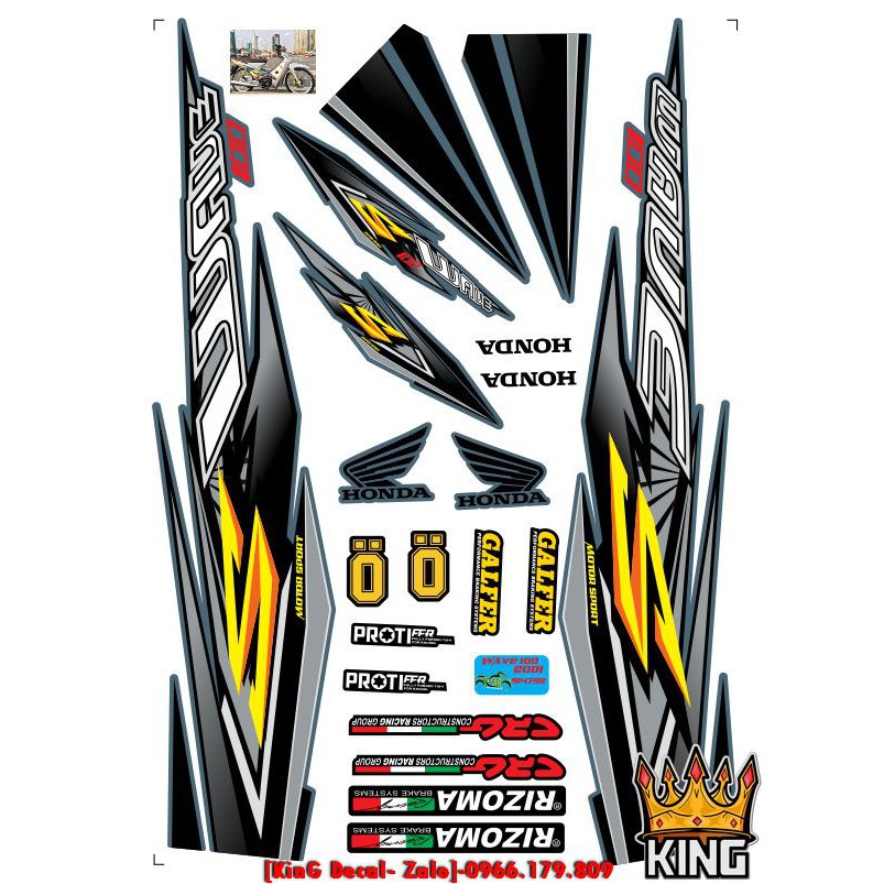 Tem Rời WAVE Thái 110cc V4 -Ảnh Thật