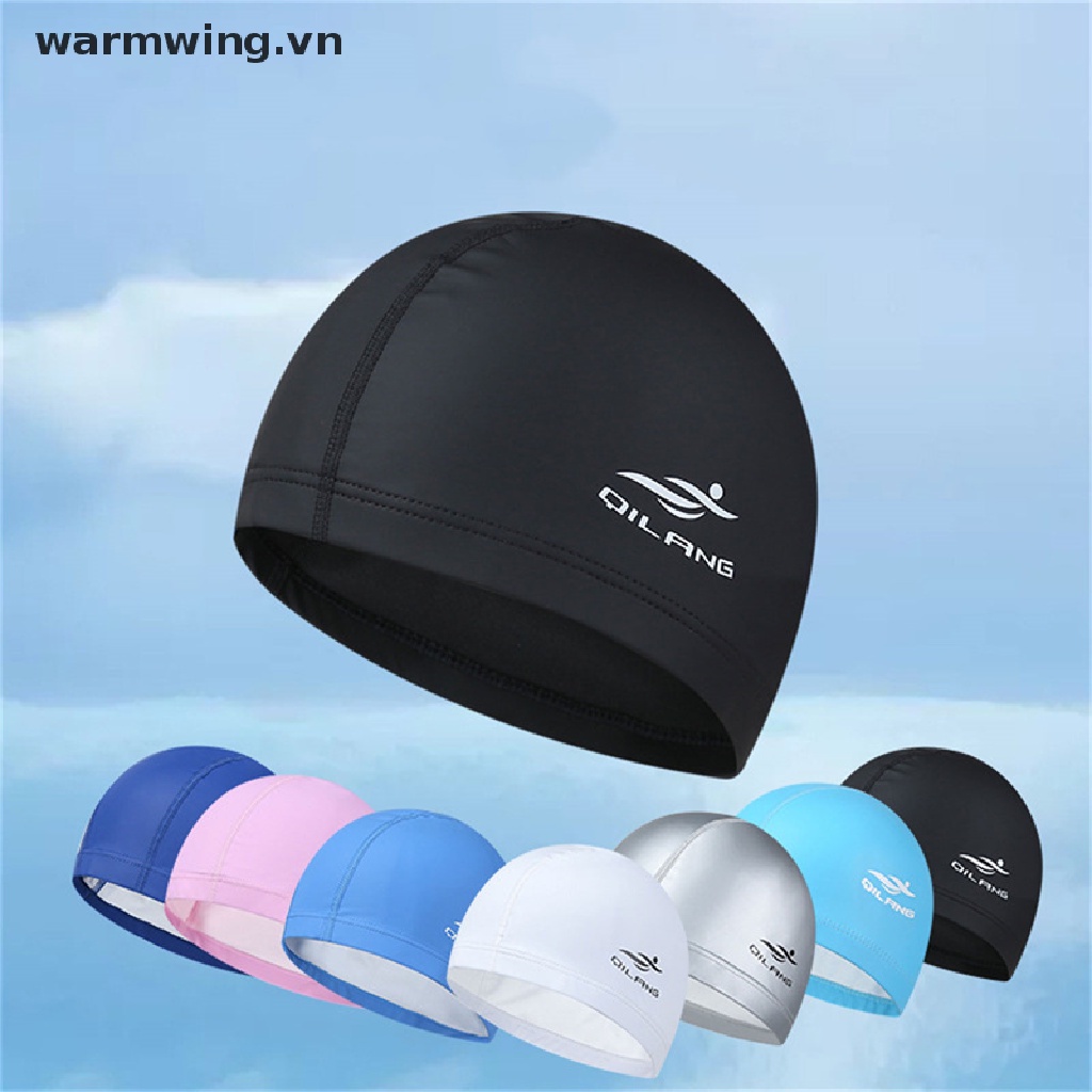 Mũ Bơi Thể Thao Bằng PU Co Giãn Chống Nước Bảo Vệ Tai Cho Người Lớn