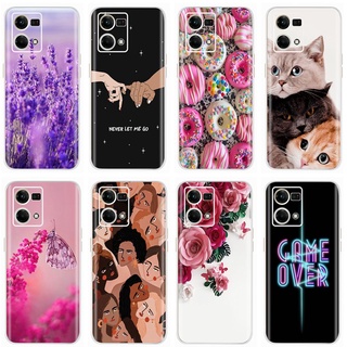Ốp Điện Thoại Silicone In Họa Tiết Hoạt Hình Đáng Yêu Cho OPPO Reno 7 4G F21 Pro 4G CPH2363 OPPO Reno7 4G 2022