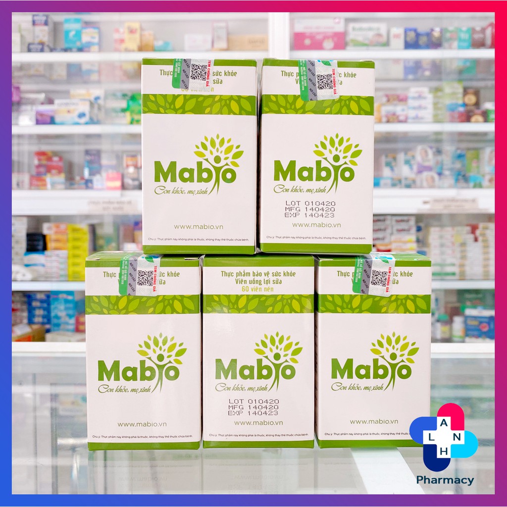 MABIO (60 viên) - Hỗ trợ lợi sữa giúp nâng cao số lượng và chất lượng sữa mẹ.