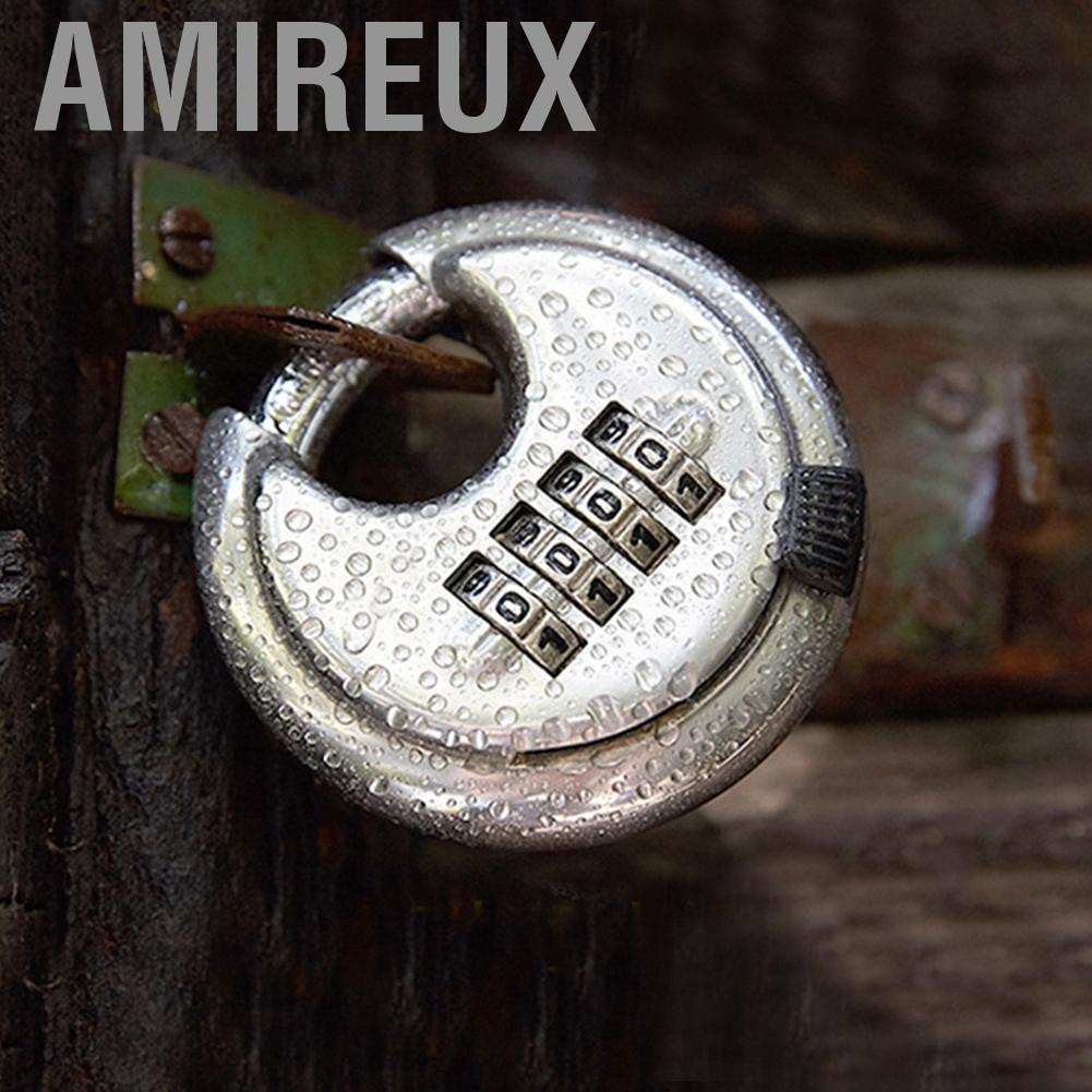 Amireux Outdoor Padlock  Safe Master Lock Strong Stainless Steel Convenient for Gym Bicycle