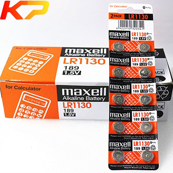 Pin LR1130 maxell alkaline 1.5v - 2 viên