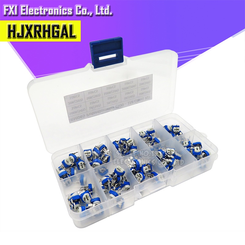 Hộp 100 Chiết Áp RM065 Điện Trở 500-1M Ohm Chuyên Dụng