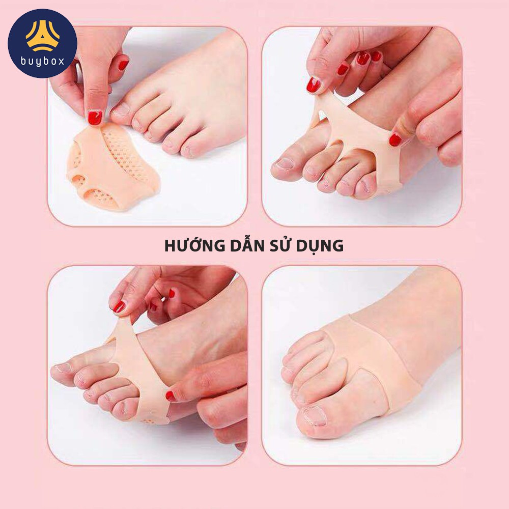 (Một đôi) Miếng lót đệm bảo vệ lòng bàn chân trước khi đi giày cao gót chất liệu silicone thoáng khí thiết kế tổ ong