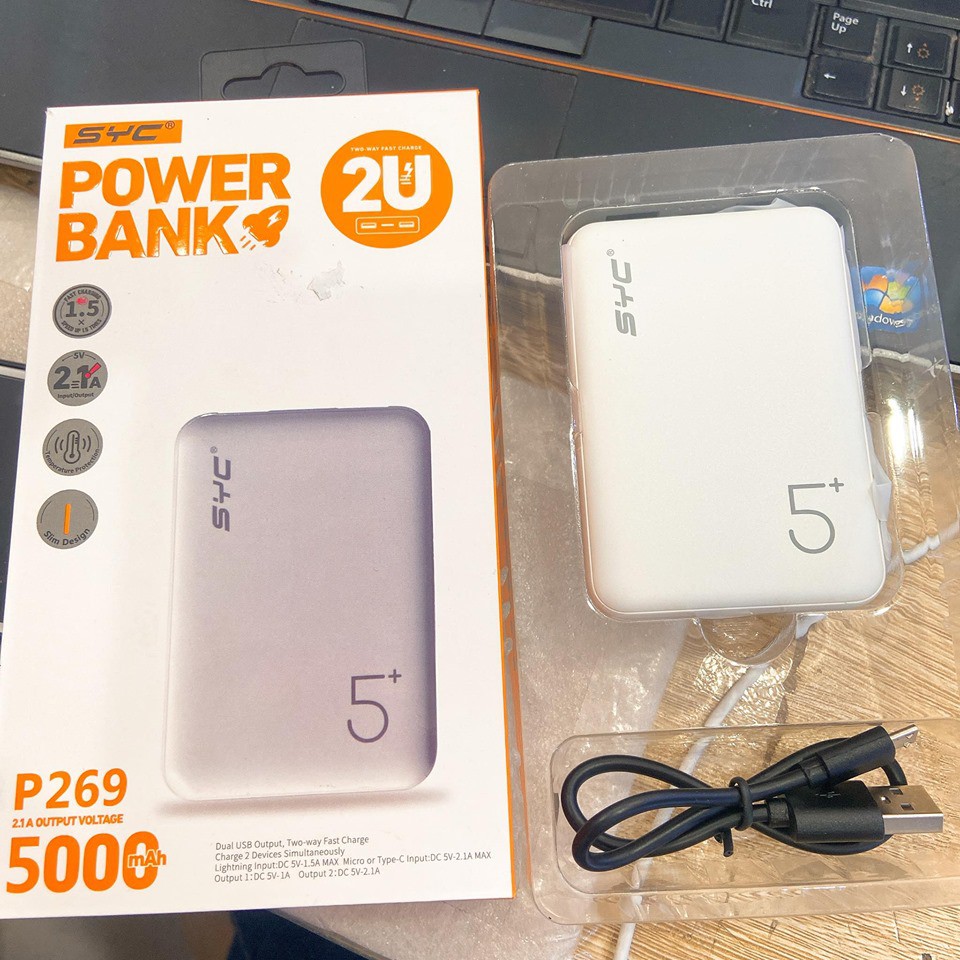 ️ Bảo hành 1 năm ️ SALE KHỦNG ️ SẠC DỰ PHÒNG SYC 5000MAH P269