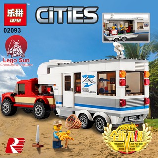 Lego lepin 02093 xe móc dã ngoại lưu động 385 khối -