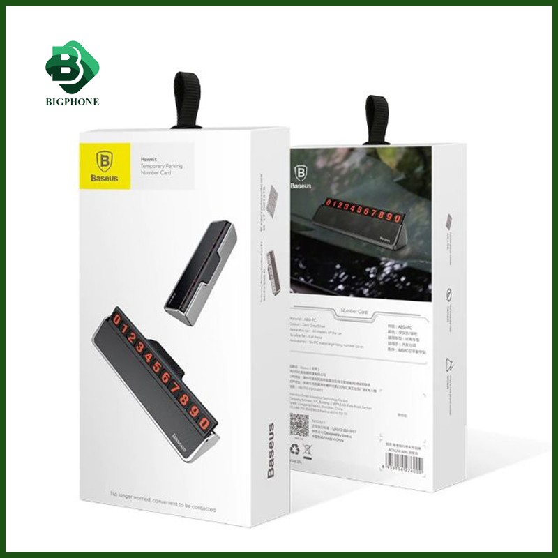 Bảng số oto chính hãng baseus