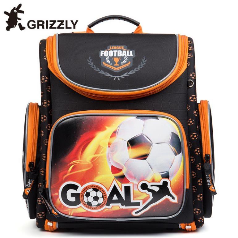 [Xả kho] Cặp chống gù lưng Nga Grizzly cho bé trai dòng S (Orange Bear)