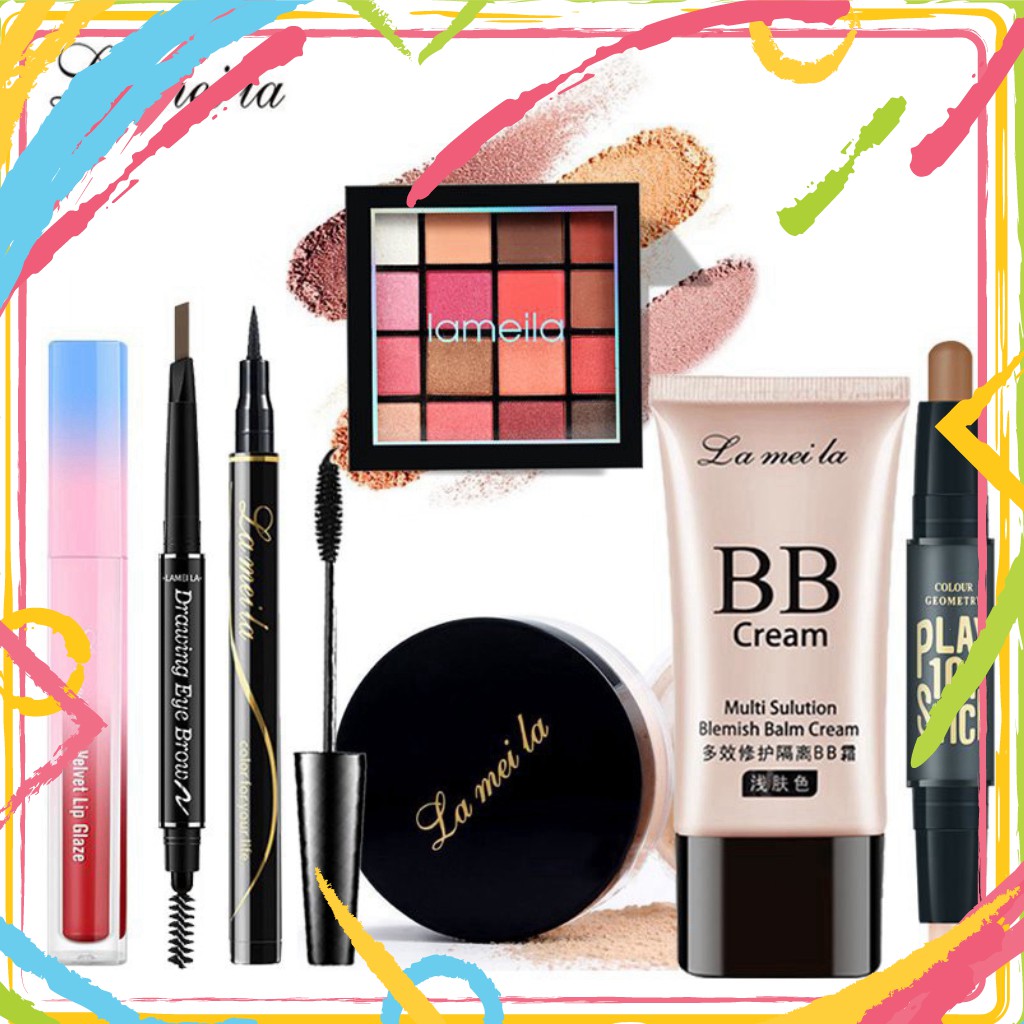 EW16 BGF Bộ trang điểm phần lớn Lameila 8 món cho người mới bắt đầu set makeup thời thượng nhiều năm kinh nghiệm ZD-BTD2 | BigBuy360 - bigbuy360.vn