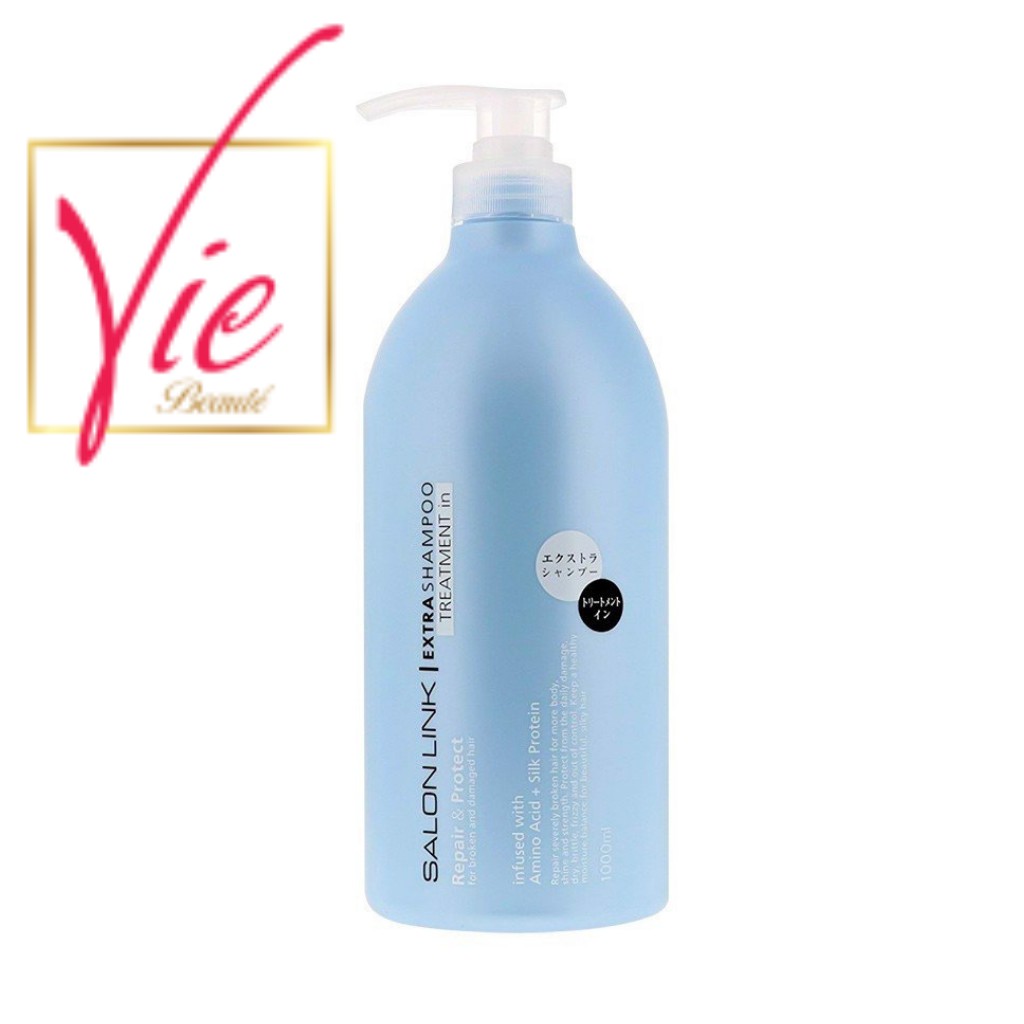 Dầu Gội Kumano Salon Link Extra Treatment In Shampoo Nhật Bản cho tóc uốn, tóc nhuộm 1000ml