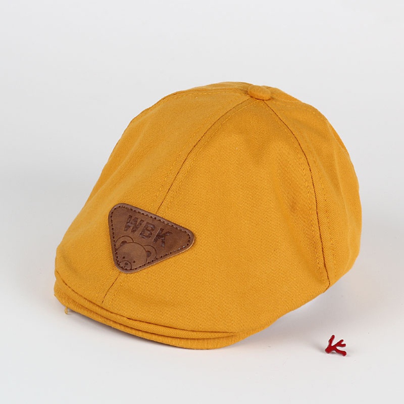 Youyo Mũ Beret Cotton Phẳng Phong Cách Cổ Điển Họa Tiết Hoạt Hình Cho Bé Trai