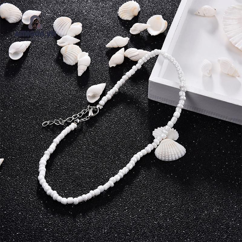 ✨✨ Dây chuyền ngọc trai đính cườm đầy màu sắc 17KM Hàn Quốc vòng cổ nữ