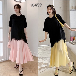 Sale đầm big size lai phối màu 16459